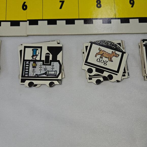 Houghton Mifflin Get Set Games for Beginning Readers 1972 Sentence Train Complet - Picture 13 of 16